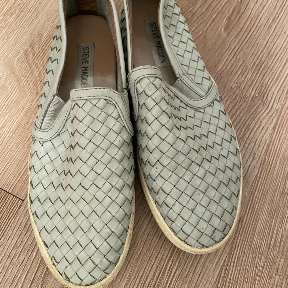 Steven madden woven slip ons